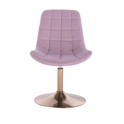 Kosmetická židle PARIS na zlatém talíři - fialový vřes