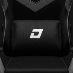 Herní židle DARK - látka černá a tmavě šedá
