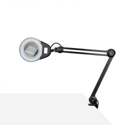  LED EKO lampa s lupou - černá