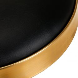 Kosmetický taburet H7 - zlato-černý