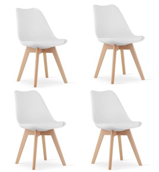 Jídelní židle  Bali - bílá - SET 4 ks