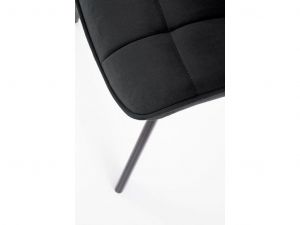 Židle ORLEN VELUR - černá 