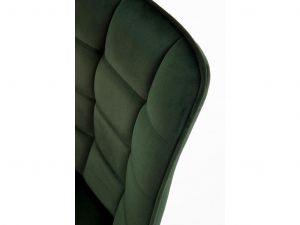 Židle ORLEN VELUR - lahvově zelená