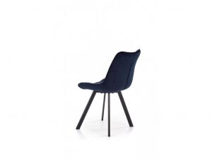    Židle ORLEN VELUR - tmavě modrá
