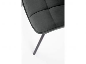 Židle ORLEN VELUR - tmavě šedá