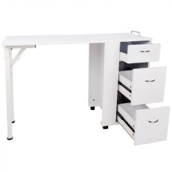 Skládací kosmetický stolek AZZURRO 2051 bílý