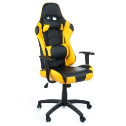 Herní židle RACER CorpoComfort BX-3700 žlutá (BS)