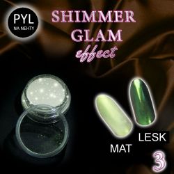Pyl na zdobení nehtů - Efekt Shimmer Glam 03