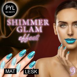 Pyl na zdobení nehtů - Efekt Shimmer Glam 09