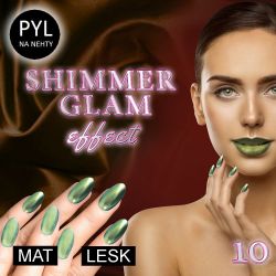 Pyl na zdobení nehtů - Efekt Shimmer Glam 10