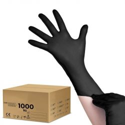 Jednorázové nitrilové rukavice černé - velikost S - karton 10ks