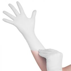 Jednorázové nitrilové rukavice bílé - velikost L