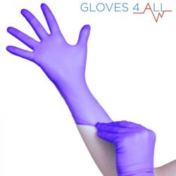 Jednorázové nitrilové rukavice modro-fialové - velikost L